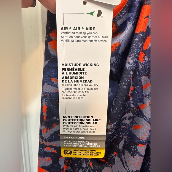 Grand Slam Active Floral Splatter Tennis Tank Top Top NWT - Picture 5 of 9